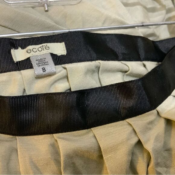 Ecote Sage Green Urban Outfitters Double Slit Maxi Skirt size 8 - Picture 10 of 11